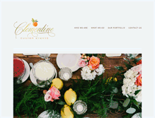 Tablet Screenshot of clementinecustomevents.com